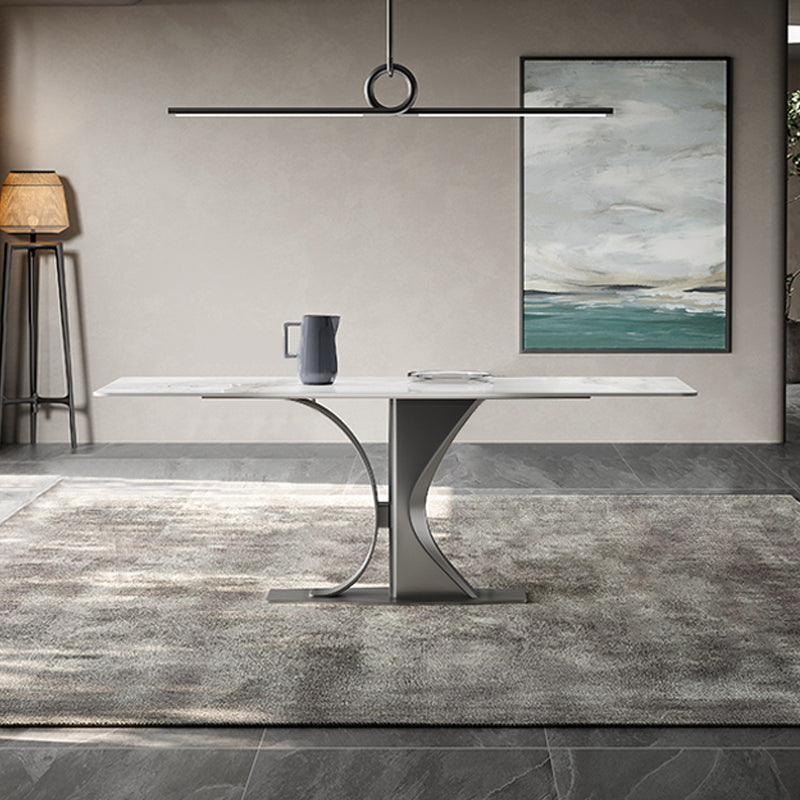 ACEX公式/ダイニングテーブル おしゃれ デザイン - ホワイトとゴールドの自然な流れが美しいテーブル