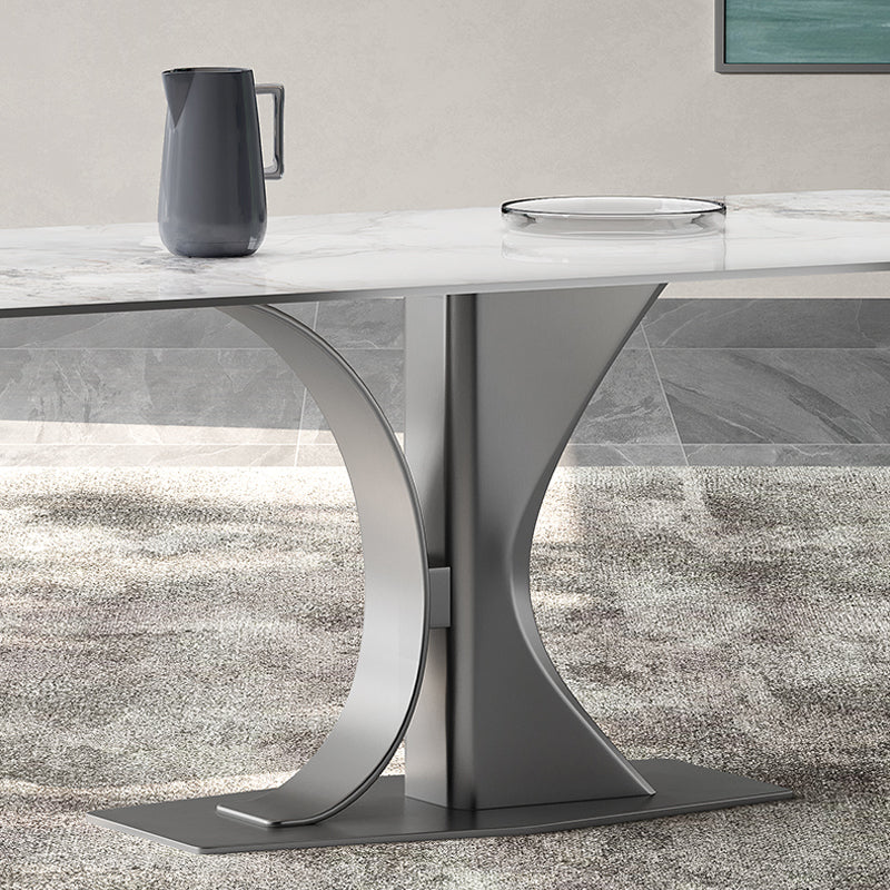 ACEX公式/ダイニングテーブル おしゃれ デザイン - ホワイト(金柄)天板が魅力のおしゃれなテーブル