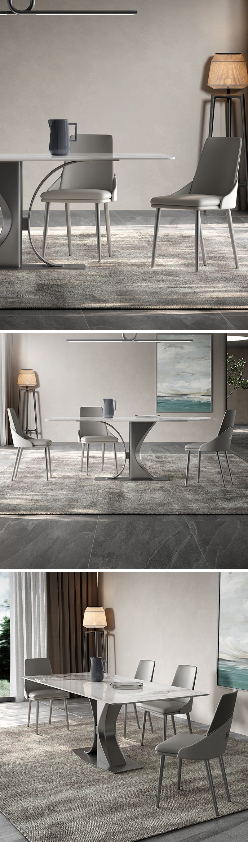 ACEX公式/ダイニングテーブル おしゃれ デザイン - ゴージャスな岩板を使用したインテリア向きのテーブル