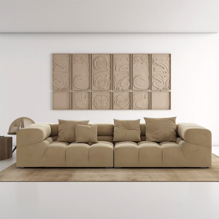 ソファ/ソファー キューブ ベルベット A【284*100*63】 安心1年間品質保証