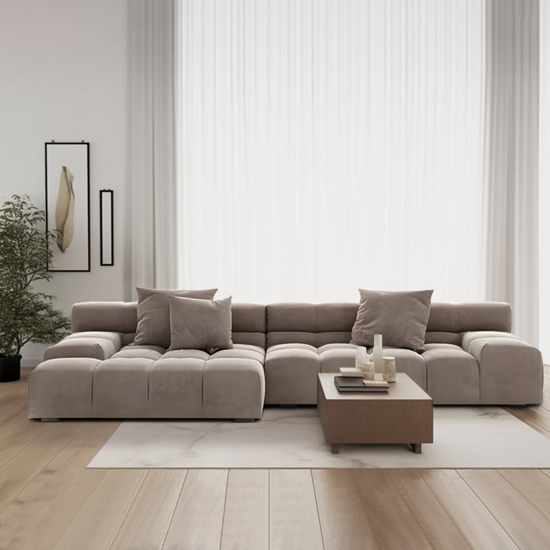 ソファ/ソファー キューブ ベルベット B【319*150*63】 安心1年間品質保証