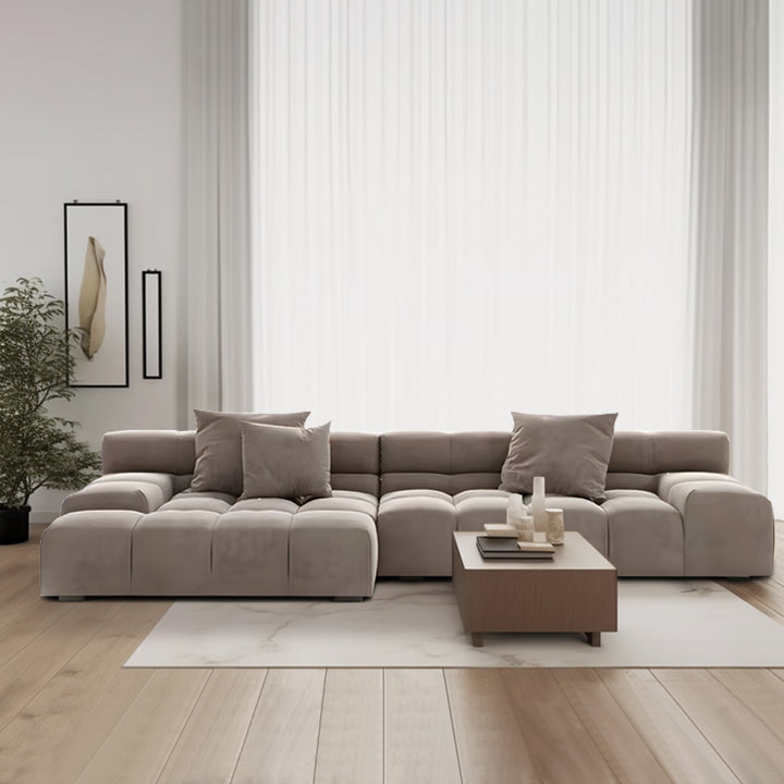 ソファ/ソファー キューブ ベルベット B【319*150*63】 安心1年間品質保証