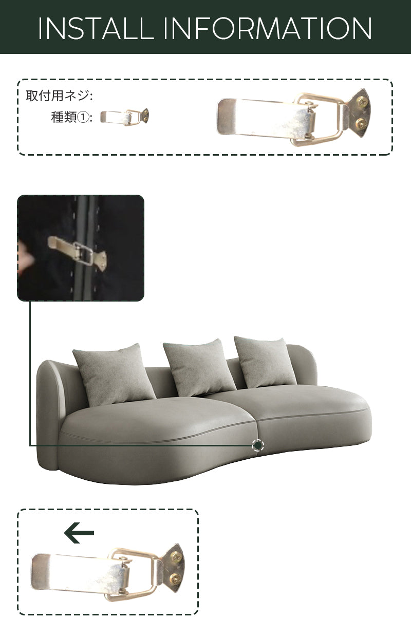 ソファ/ソファー インテリア性 女性の方でも簡単に組み立てることが出来るので安心です! ※安心1年間品質保証