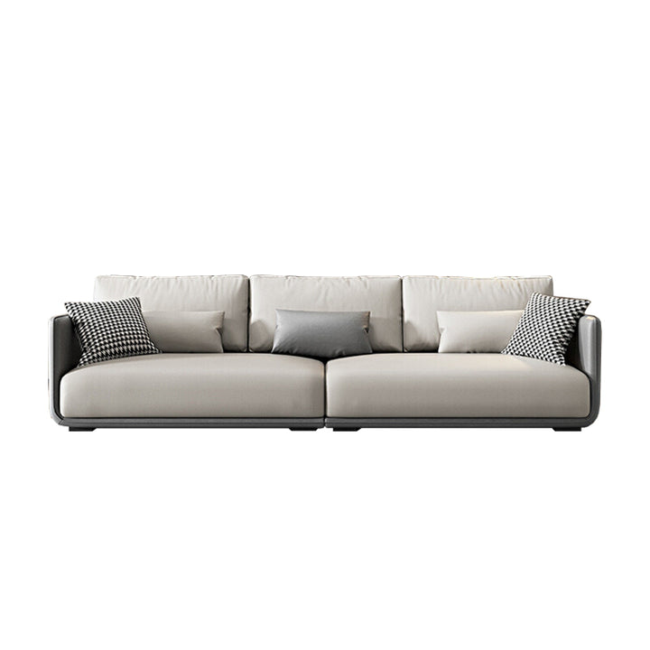 ソファ/ソファー 北欧風 ライトグレー レザーテックス 安心1年間品質保証