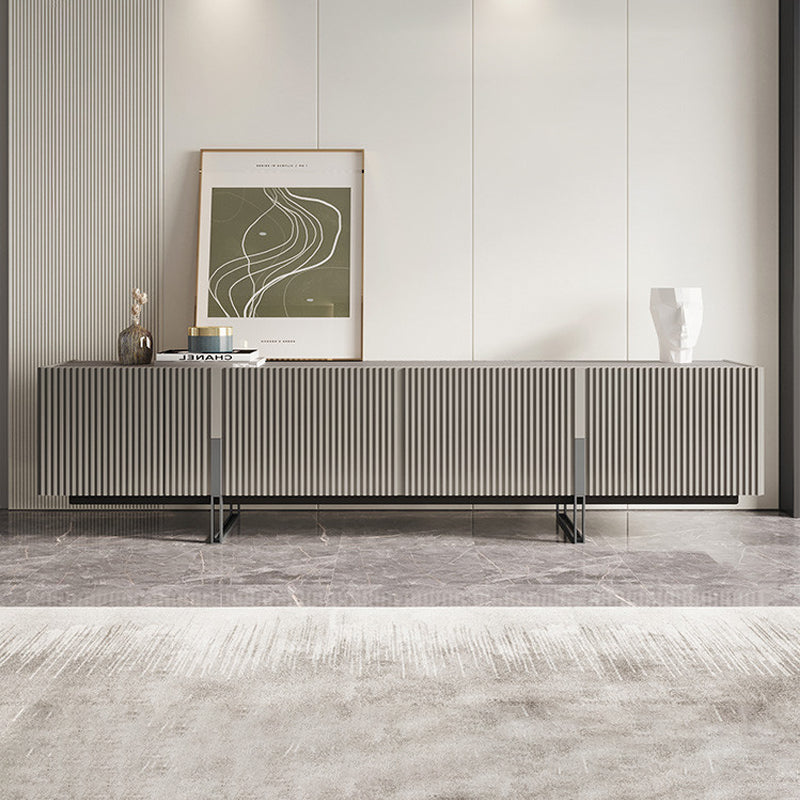 テレビボード/デザイン性 グレー 安心1年間品質保証