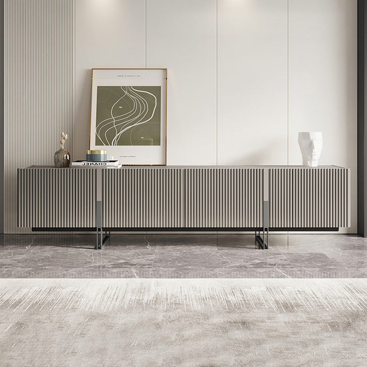 テレビボード/デザイン性 グレー 安心1年間品質保証