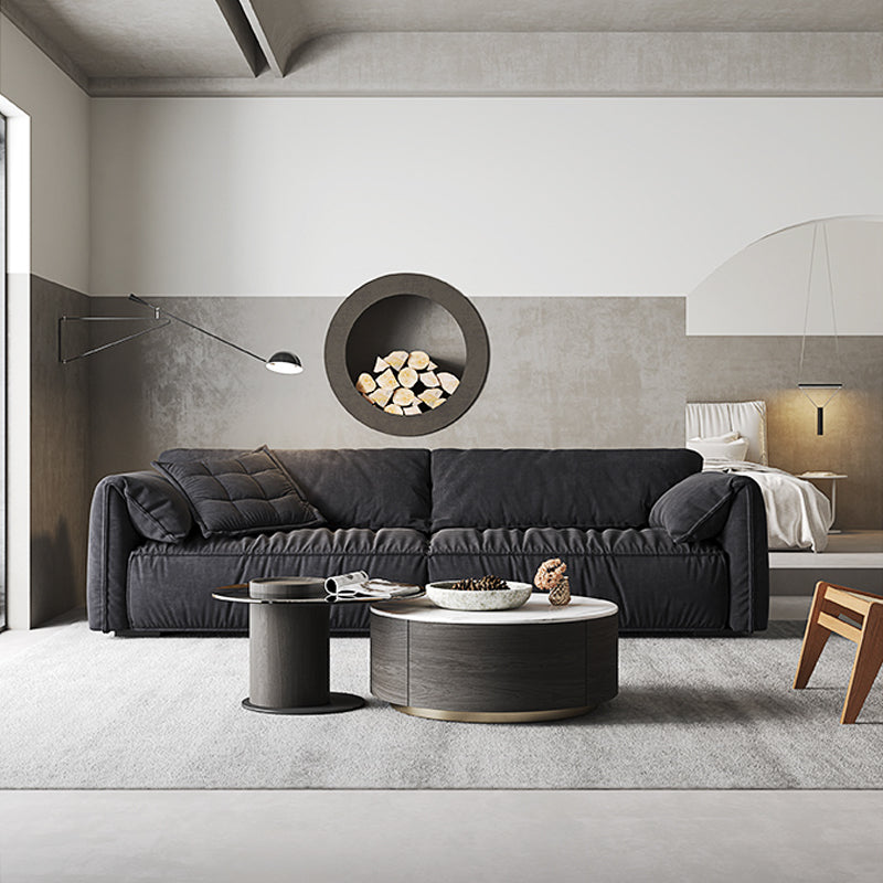 ソファ/ソファー シンプル ブラック ベルベット 安心1年間品質保証