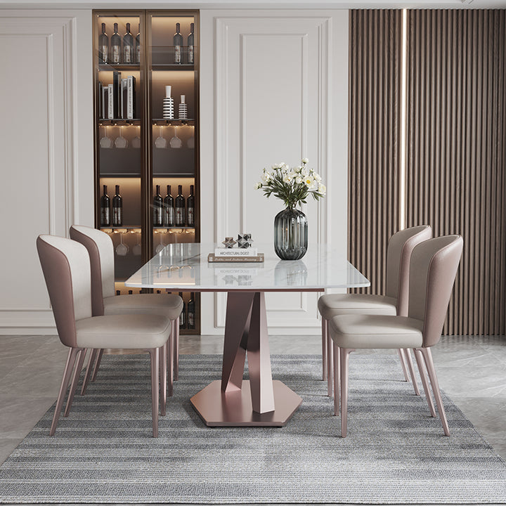 ダイニング/シンプルモダン テーブル+チェア*4 安心1年間品質保証