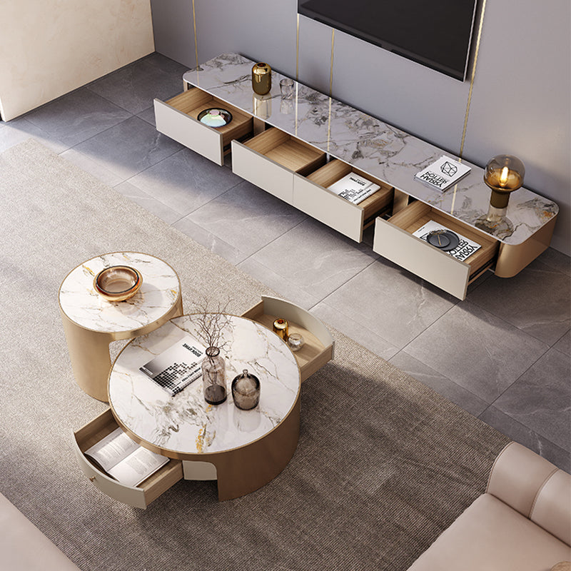 テレビボード/ラグジュアリー ゴールド 安心1年間品質保証