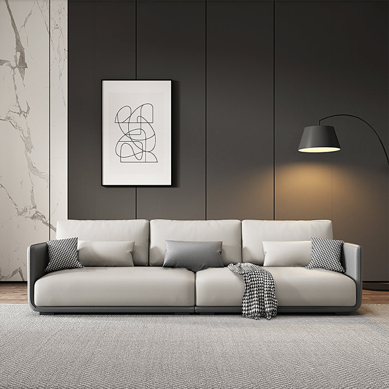 ソファ/ソファー 北欧風 ライトグレー レザーテックス 安心1年間品質保証