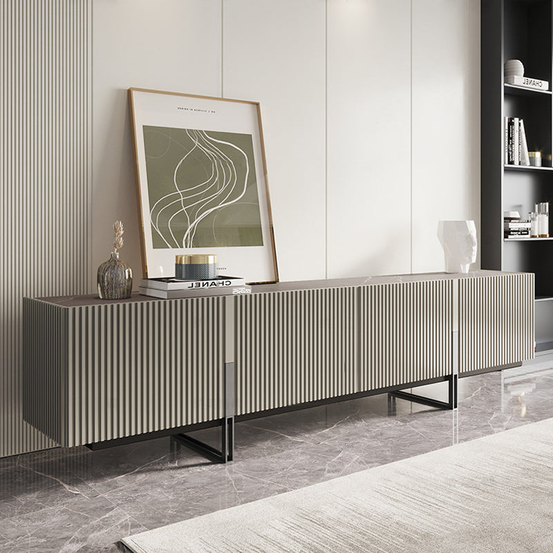 テレビボード/デザイン性 グレー 安心1年間品質保証