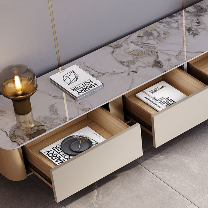 テレビボード/ラグジュアリー 引き出しの細部画像 安心1年間品質保証