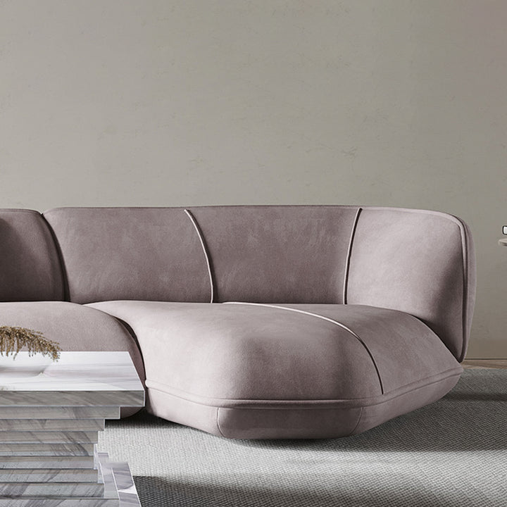 ソファ/ソファー 異形デザイン ソファの細部画像 ベルベット 安心1年間品質保証