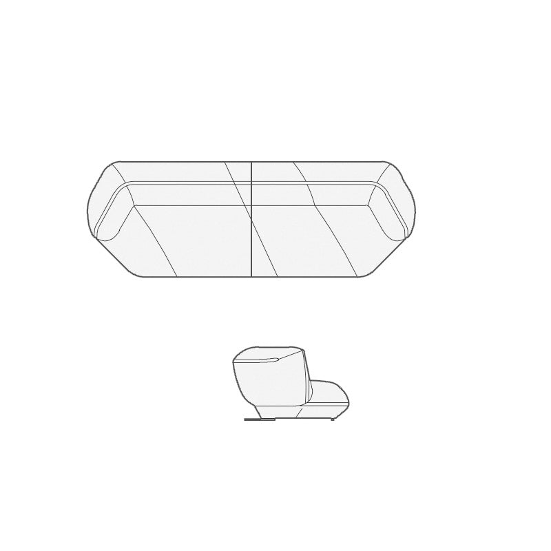 ソファ/ソファー 異形デザイン ソファのデザイン図 安心1年間品質保証
