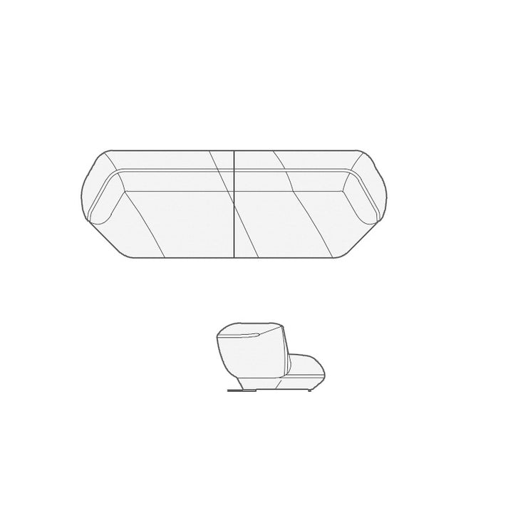 ソファ/ソファー 異形デザイン ソファのデザイン図 安心1年間品質保証
