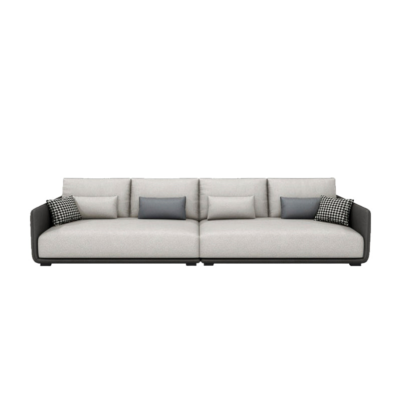 ソファ/ソファー 北欧風 ライトグレー レザーテックス 四人掛け 300*90*62 安心1年間品質保証