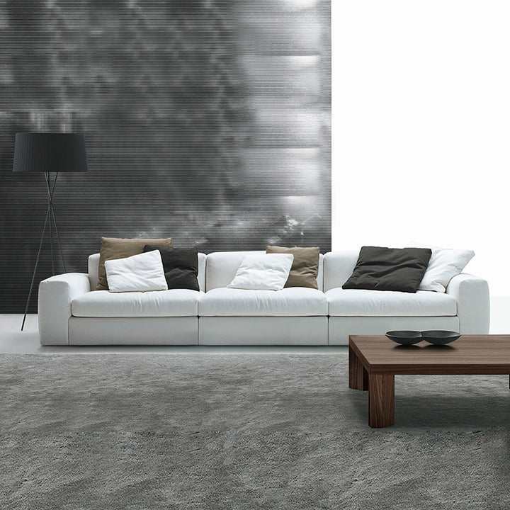 ソファ/ソファー カバーリングソファ ホワイト ベルベット 四人掛け 280*90*72 安心1年間品質保証