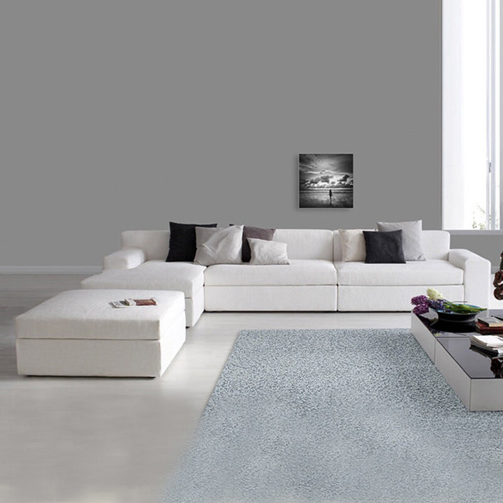 ソファ/ソファー カバーリングソファ ライトグレー ベルベット コーナータイプ+オットマン 90 安心1年間品質保証