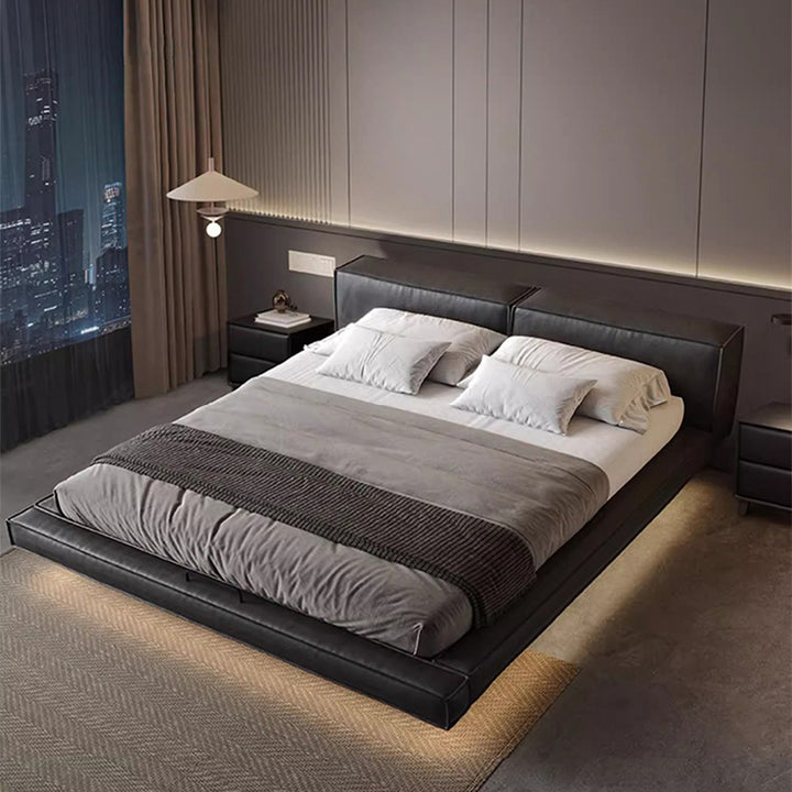 THE BED/浮遊デザイン LED照明付き