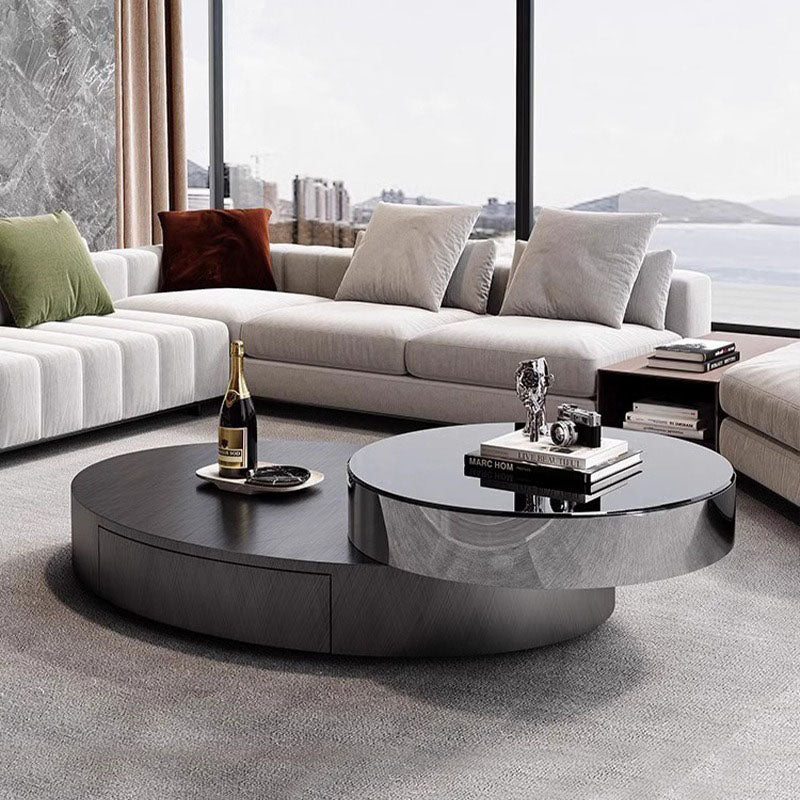 ACEX公式/ローテーブル ラウンドデザイン 回転式