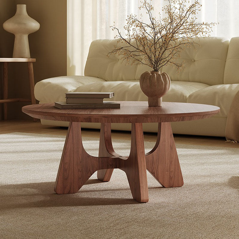 ACEX公式/ローテーブル 木の温もり ラウンド型