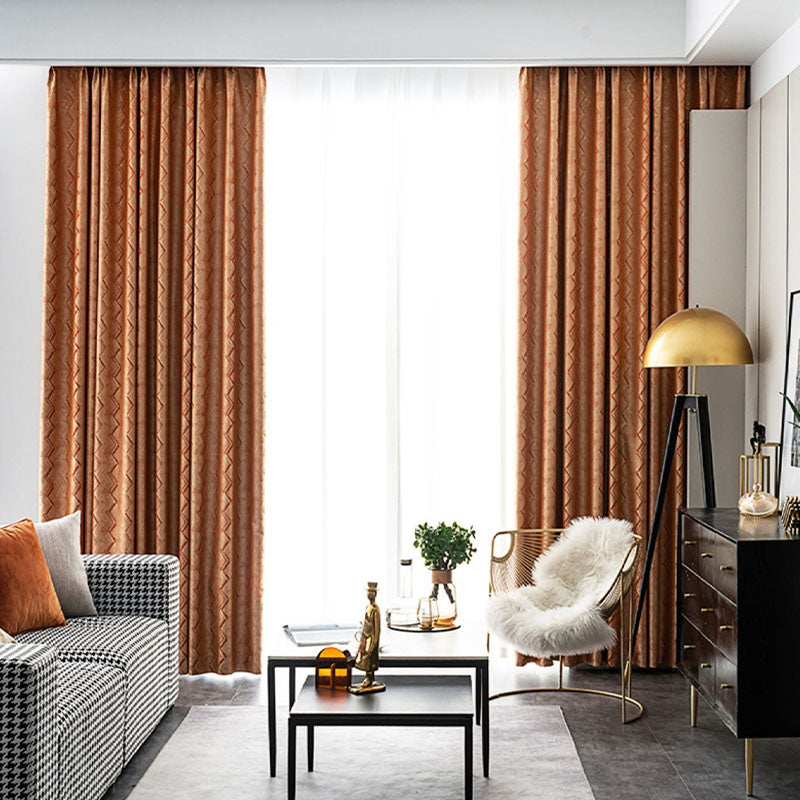 ACEX公式/カーテン 幾何学模様 エレガント