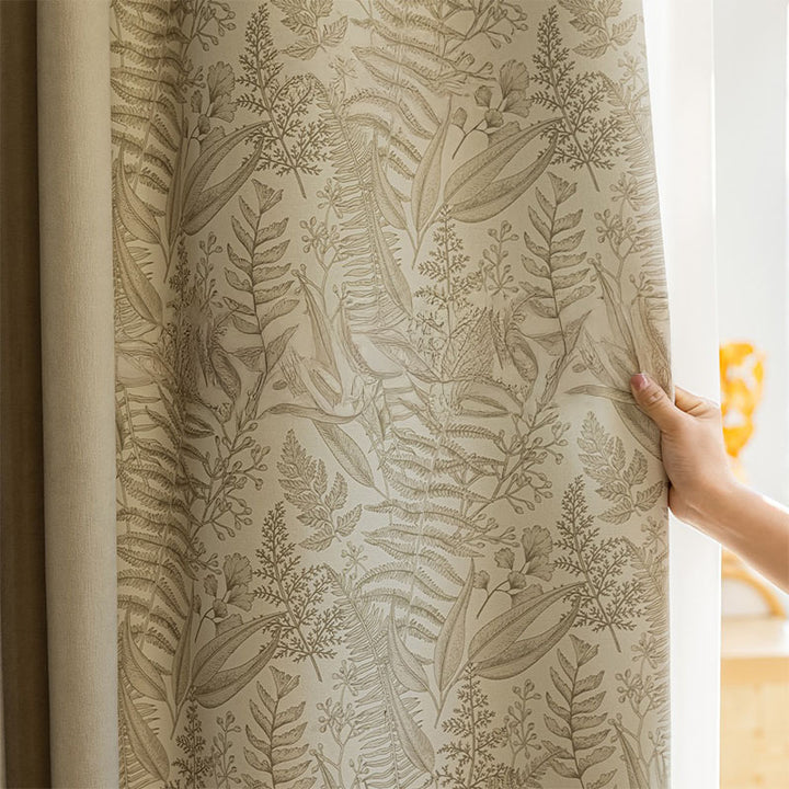 THE CURTAIN /ナチュラル 植物モチーフ