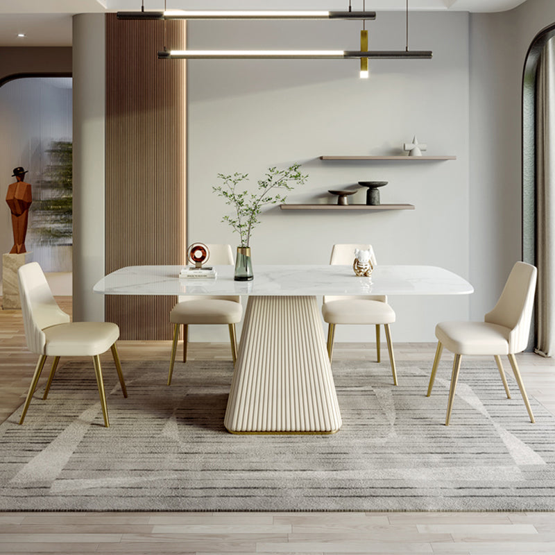 ACEX公式/ダイニングテーブル エレガント クリーム風 - ホワイトを基調としたエレガントなデザインのテーブル