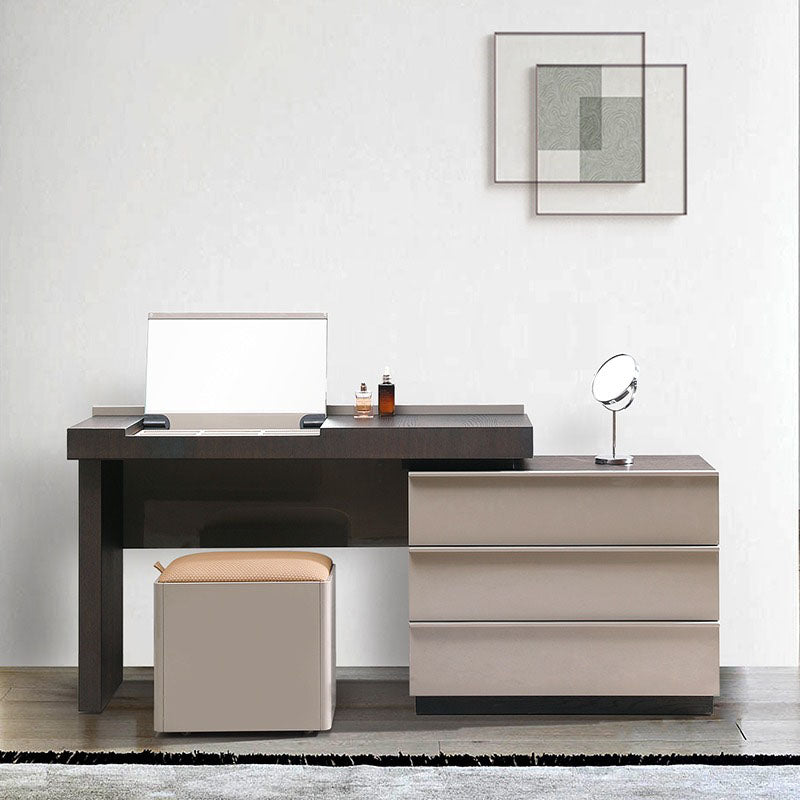 ACEX公式/ドレッサー 大容量収納 ダークウッド調