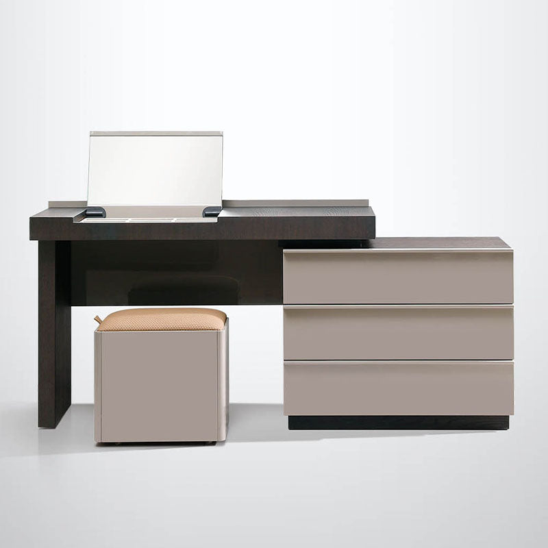 ACEX公式/ドレッサー 大容量収納 ダークウッド調