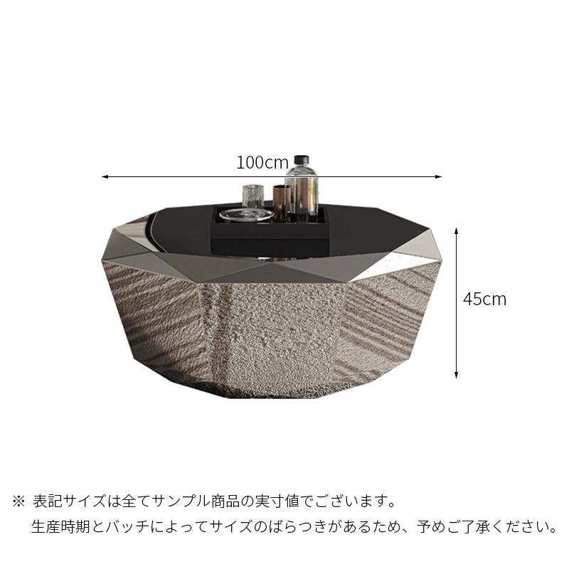 センターテーブル/ダイヤモンド 商品のサイズ画像 ※安心1年間品質保証