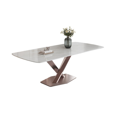 ダイニング/シンプルモダン 天板色ホワイト（灰柄） テーブル 安心1年間品質保証