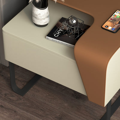 ナイトテーブル/ベッドサイドテーブル オシャレ サイドテーブルの細部画像 安心1年間品質保証