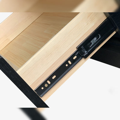 センターテーブル/マーブル 金属製スライドレールの細部画像 安心1年間品質保証