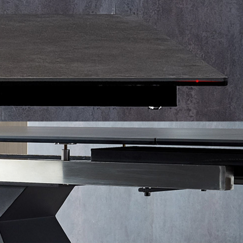 ACEX公式/ダイニングテーブル おしゃれ 伸張式 大理石 スタイリッシュ